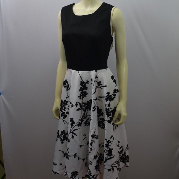 GRACE KARIN Dresses & Skirts - GRACE KARIN BLACK & WHITE FIT AND FLARE DRESS XL